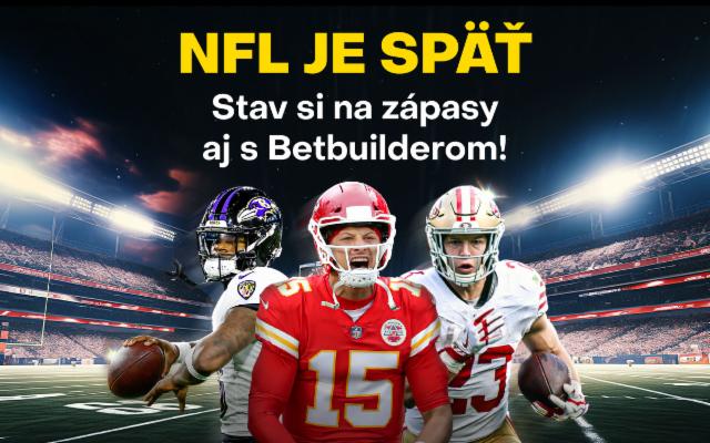 Štartuje nová sezóna NFL! Stav si na zápasy aj s Betbuilderom!