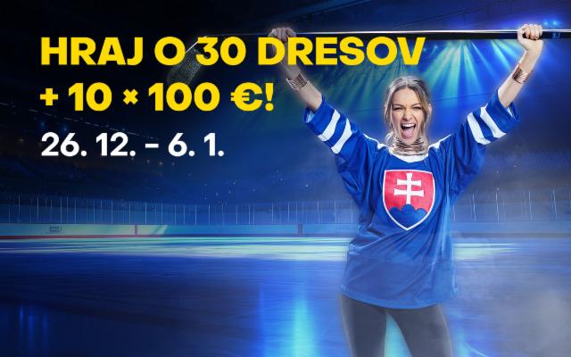 Stav si na našich mladíkov a hraj o 30 dresov + 10 x 100 eur!