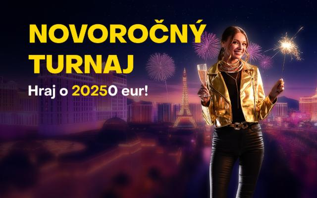 Odštartuj rok s Novoročným turnajom o 20 250 eur!