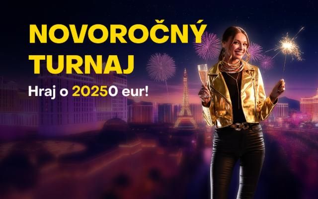 Odštartuj rok s Novoročným turnajom o 20 250 eur!