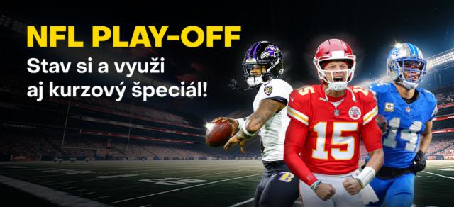 Stav si na play-off NFL a využi aj náš kurzový špeciál!