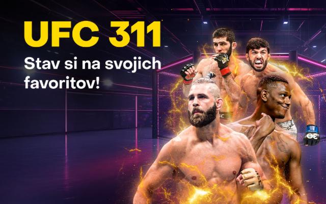 Stav si na zápasy turnaja UFC 311!