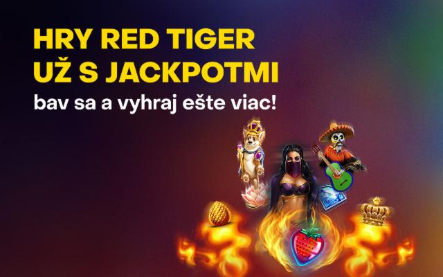 Roztoč hry Red Tiger už aj s novými jackpotmi!