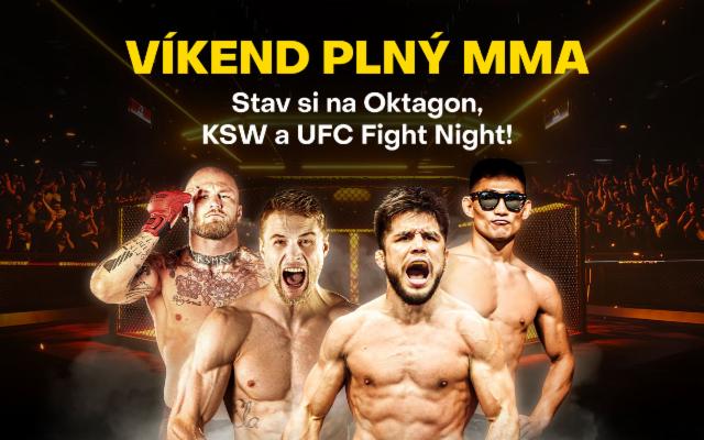 Stav si na zápasy Oktagonu, KSW a UFC Fight Night!