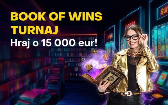 Napíš svoj príbeh výhier v turnaji Book of Wins o 15 000 eur!