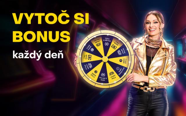 Roztoč Koleso šťastia a vytoč si bonus každý deň!