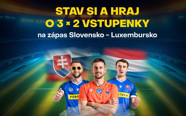 Poznáme výhercov vstupeniek na zápas Slovensko – Luxembursko!