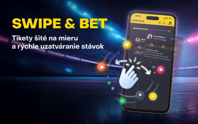 Vyskúšaj Swipe & Bet – tikety šité na mieru a rýchle uzatváranie stávok!
