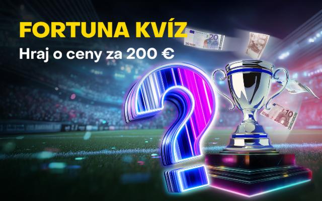 Hraj v športovom Fortuna kvíze o&nbsp;ceny za&nbsp;200&nbsp;eur!
