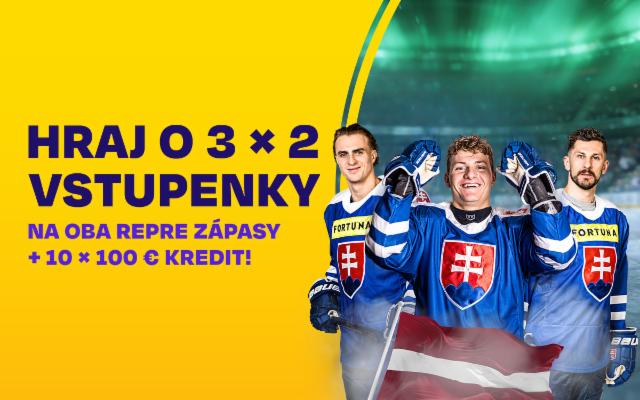 Poznáme výhercov vstupeniek na zápasy hokejovej repre a stávkových kreditov!