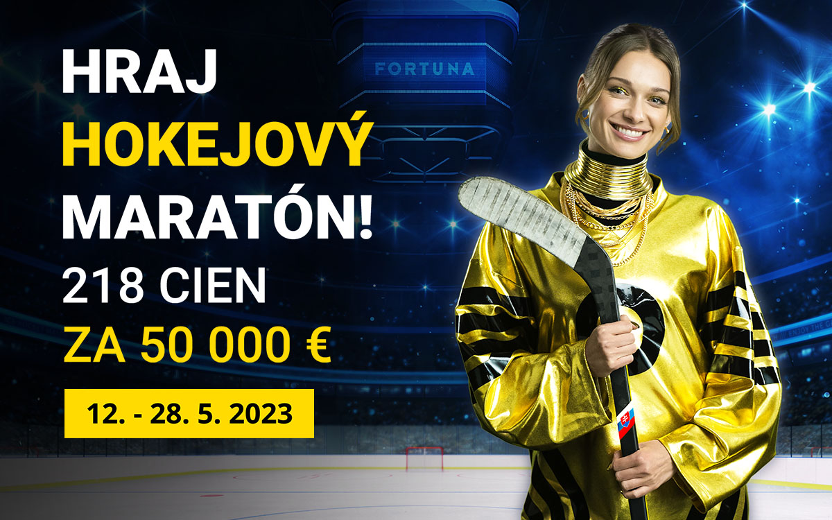 Hraj Hokejový maratón! 218 cien za 50 000 €